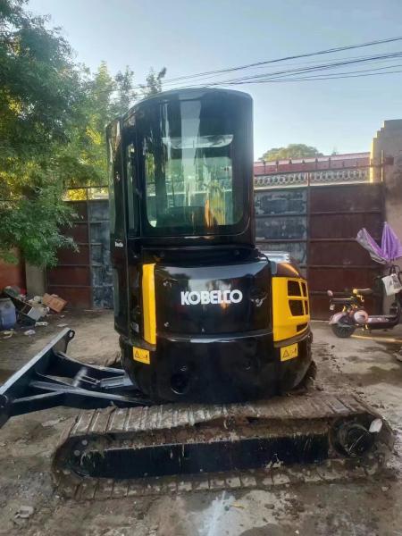 Yellow Color Original Paint Used Kobelco 35sr Second Hand Mini Excavator