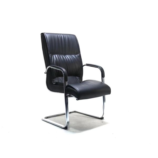 Staff High Back 3 in 1 Ergonomic Office Chair Adjustable Waiting Area Black Sofa