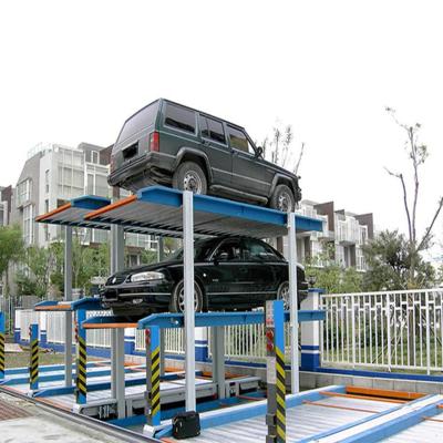 PYJAMAS Pit Type Lift Parking System 3 carros Inground hidráulico
