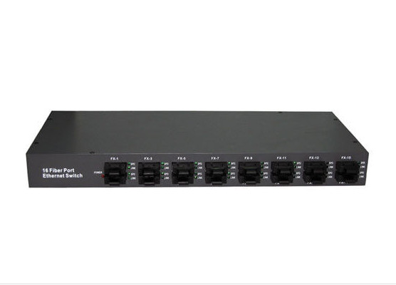 Vlan Mac 16 Port Ethernet Switch , 10 / 100 Base - Fx To 20KM - 100KM Ethernet
