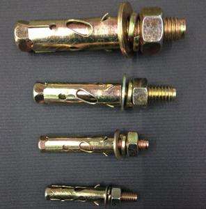 Anti Skid Sleeve Heavy Duty Anchor Bolts Shark Fin Type 50-95mm Length BSW Standard