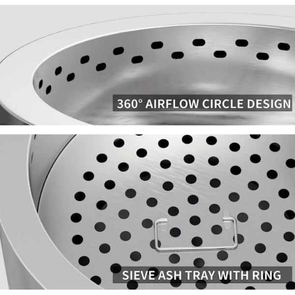 Бесдымный костер для кемпинга, снабженный и готовый к отправке
