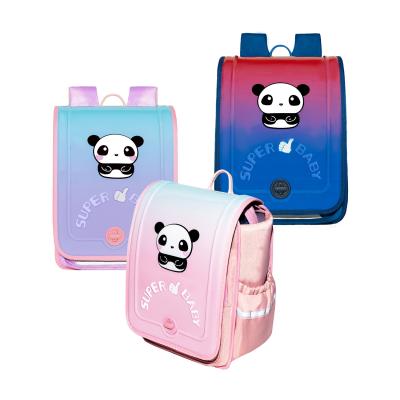 Pink Blue School Kids Backpack Zipper Pouch Waterproof Childrens Schoolbag