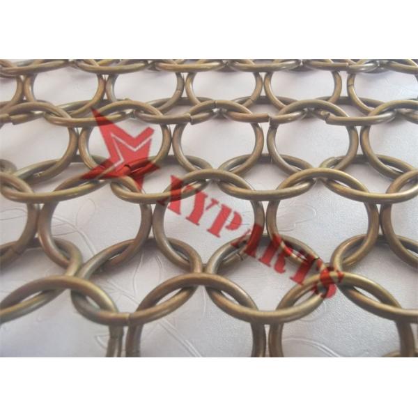 Занавес кольца металла Chainmail 7mm для раздела офиса