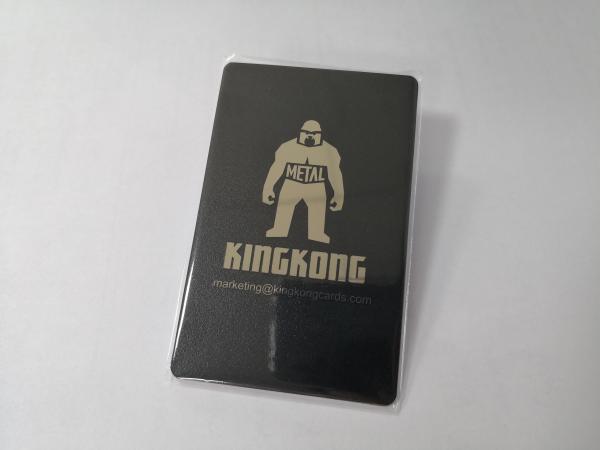 Cartão preto matte de aço inoxidável luxuoso 85x54mm do membro do negócio do metal do fundo