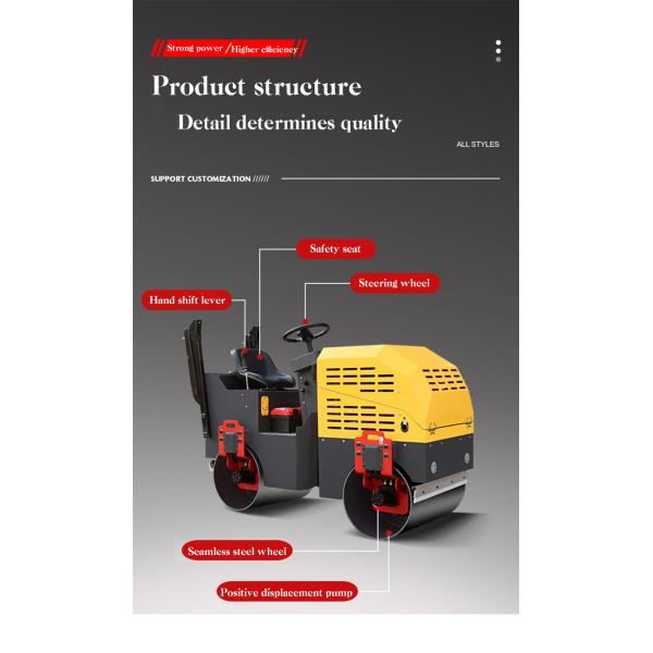 30KN Exciting Force Used Asphalt Roller Vibrator Compactor for Small Road at Affordable