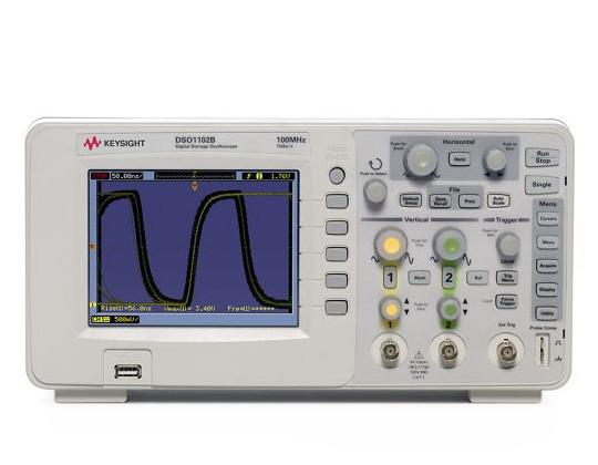Keysight Agilent DSO1102B 100MHz 2 Channel Digital Storage Oscilloscope with 5.7-inch Color LCD