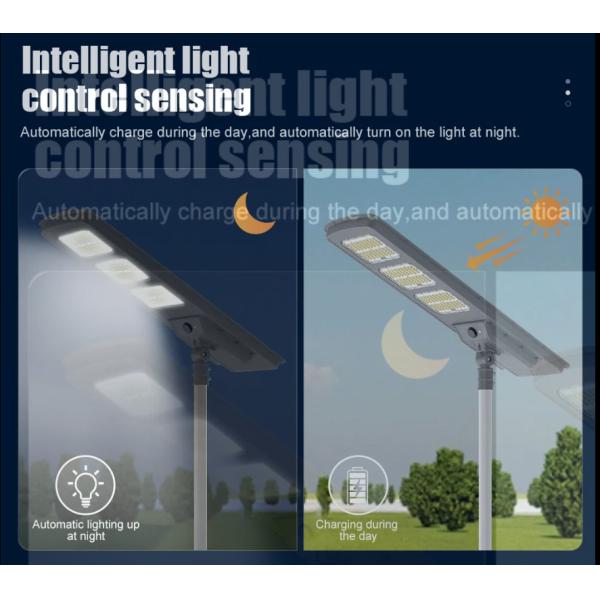 All In One LED Solar Street Light 220lm/W IP65 Waterproof with 2-3 Rainy Days Backup for Road and Garden Lighting