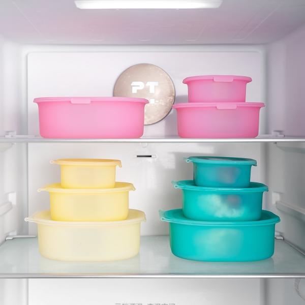 3-Pack Square Silicone Food Storage Containers – Food-Grade, BPA-Free, Microwaveable And Dishwasher Safe, Leakproof Lids, Space-Saving Stackable Design Ideal For Healthy Meal Prep, Kids’ Lunchboxes