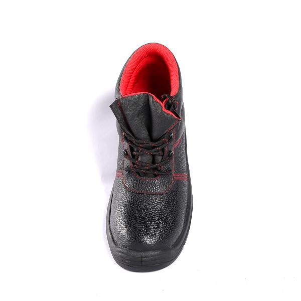 Embossed Cow Leather Composite Safety Shoes for Warehouse and Distribution Center