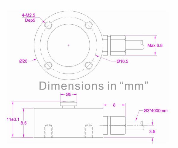 Miniature Button Load Cell 500kg 200kg 100kg 50kg 20kg 10kg Micro Compression Sensor
