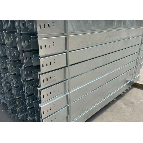 50mm Galvanised Cable Tray Fire Resistance Hot Dip Cable Tray Trough