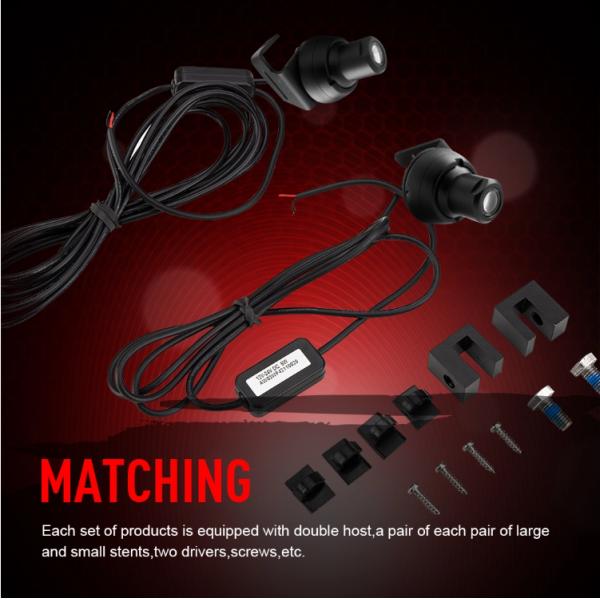 R3  24V OEM Shadow 2pcs 3W Logo Lights For Car Doors
