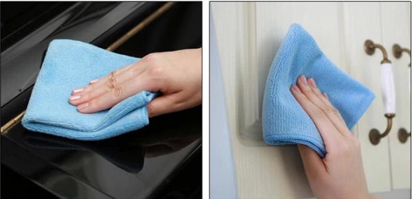 25*25cm Absorbent Microfiber multifunctional Square Car & Kitchen Cleaning Towel