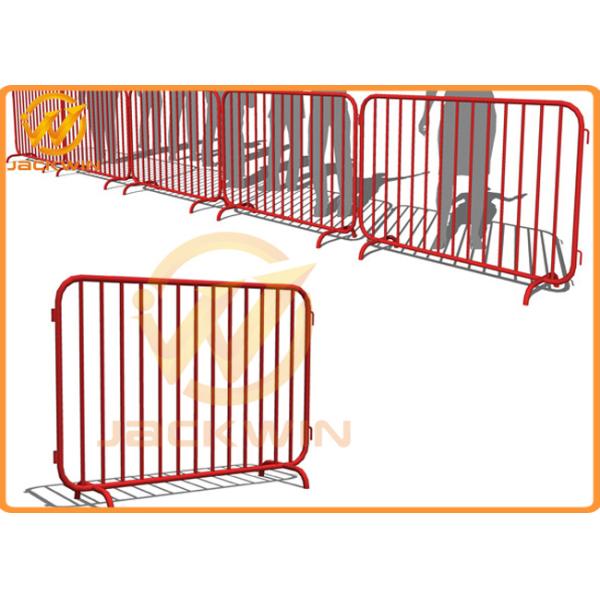 Portable Temporary Safety Fence Galvanized Bridge Feet Metal Crowd Control Barrier