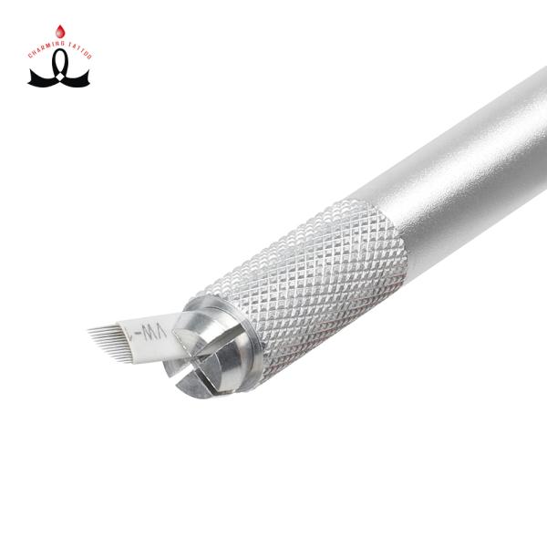 Durable Microblade Permanent Makeup Tattoo Eyebrow Pen Silver 35G