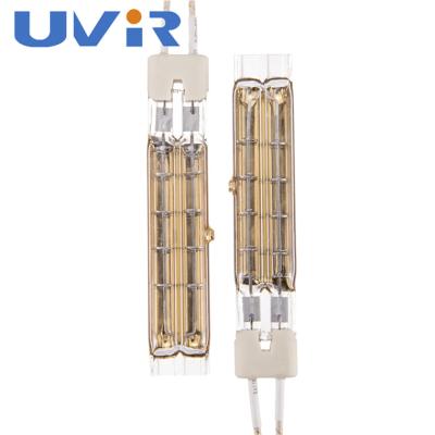TC01 Gold Twin Tube Infrared Heating Lamp 500V Quartz