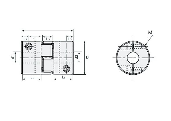 Large Torque Aviation Aluminum Alloy Plum Coupling Oil Resistance