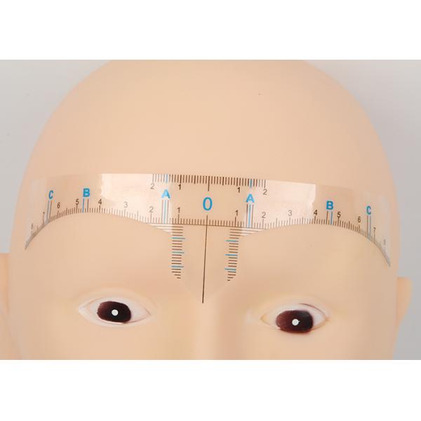 OEM Disposable Transparent Eyebrow Ruler Sticker For Microblading Eyebrow Measuring Tool