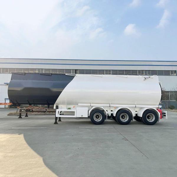 CIMC alliage de fer ou d'aluminium gaz naturel liquéfié cryogénique oxygène d'azote 26,5 27,7 cbms ou de taille personnalisée semi-remorque pétrolier