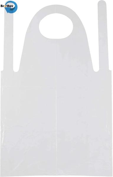 Wholesale Clear Industrial LDPE HDPE Make up Beauty Salon Cheapest Disposable Waterproof PE Plastic Apron