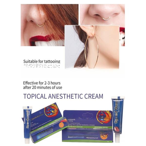 Speed Numb Premium Topical Anaesthetics Speed Numb Tattoo Cream Painless Cream for Piercing Waxing