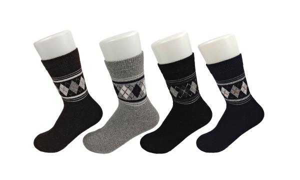 Chaussettes thermiques répugnantes résistantes de laine de glissement anti avec la longue fibre blanche de lustre