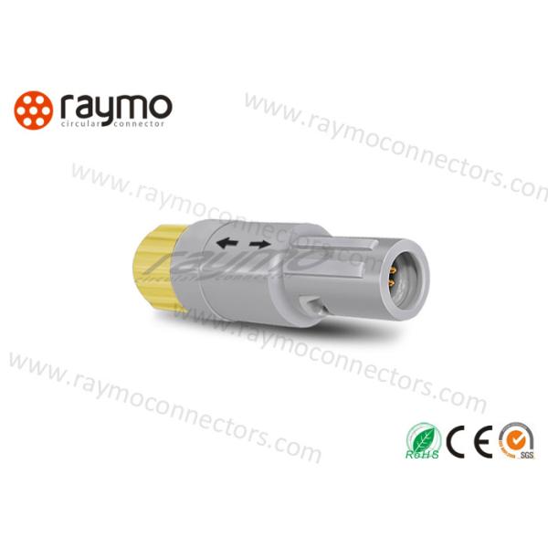 Convenient Circular Plastic Connectors High Density Arrangement With Yellow Nut
