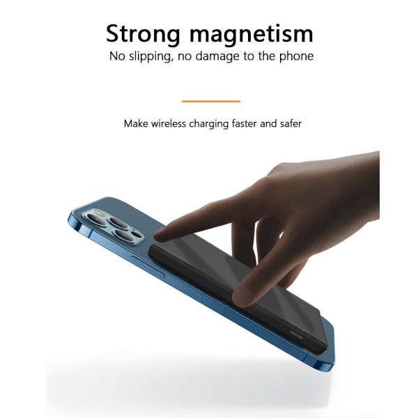 High Quality Magnetic Wireless Fast Charging Portable Power Bank Slim Wireless Magnetic Power Bank