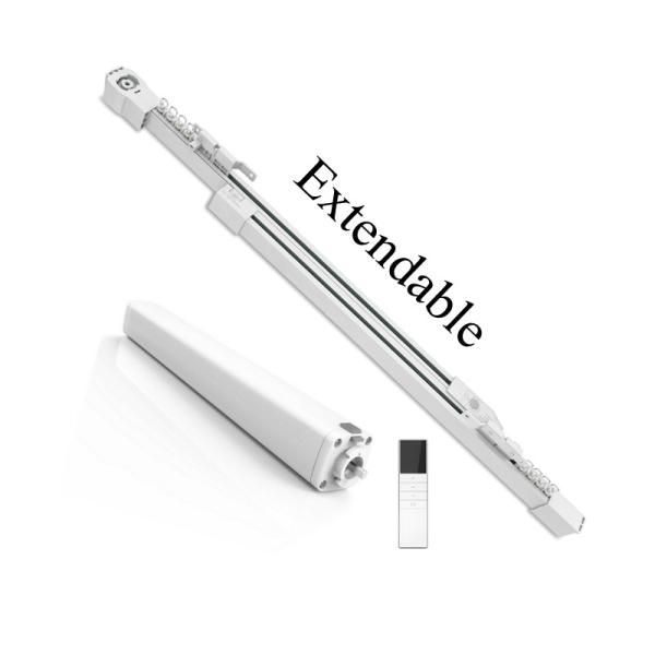 Ceiling Extendable Curtain Track Remote Control Curtain Tracking System