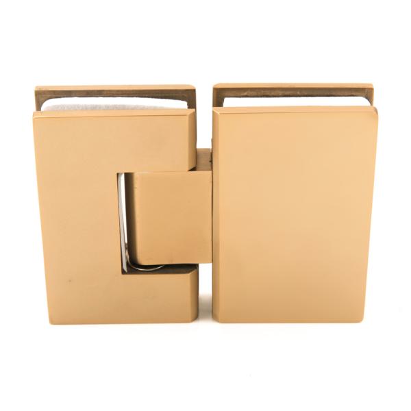 Stainless Steel Golden Shower Door 180 Degree Square Glass Door Hinge