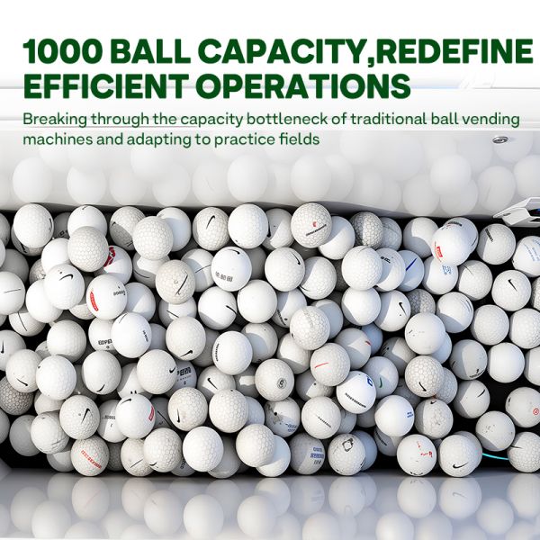 Haloo Golf Dispenser | 1000 Ball Large Capacity 1-second Automatic Induction Commercial Practice Range Intelligent Ball Supply Equipment