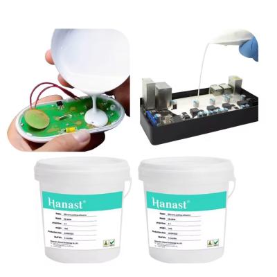 Matériau de gel de silicone industriel personnalisé composé de colle de mise en conserve 2 partie