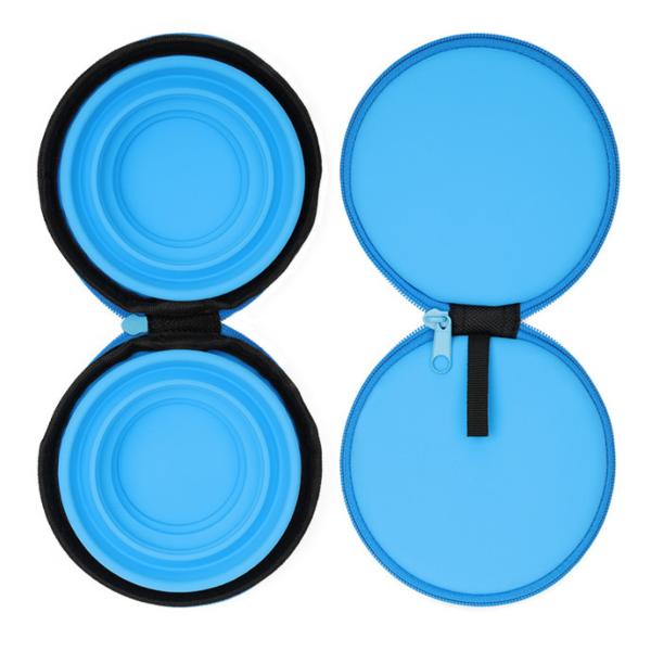 Шар собаки силикона складный установил блюдо чашки складной расширяемой воды корма для домашних животных питаясь для перемещения Outdoors