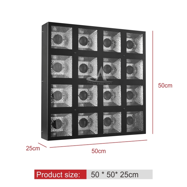 16 20W Four-in-One Point Control LED Matrix Bar Lights 4*4LED Performance for Wedding Atmosphere Stage Lighting DMX512 Mode