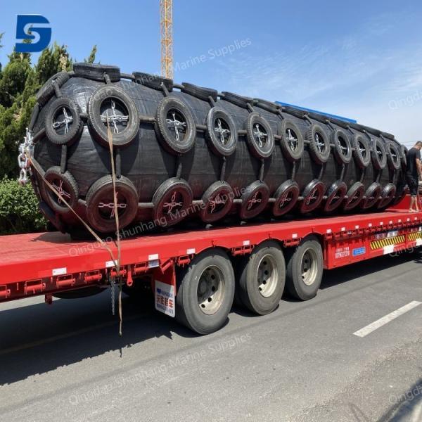 Flange Pneumatic rubber fenders ISO 17357 standard approved robust fenders for ship collision prevention and port safety