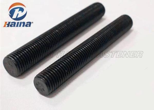 Finished  carbon steel All Bar Grade 5 Grade 8 Fully Black Threaded Rod
