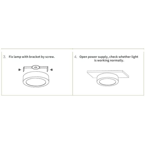 Home Office LED Square Panel Light 6W 12W 18W 24W with Changeable Frame 85-265Vac