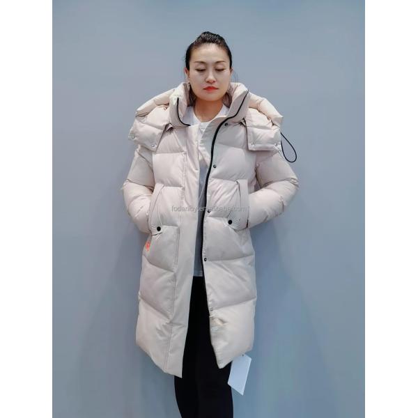 FODARLLOY F23533 Ladies Warm Hooded Cotton-padded Clothes Women Slim Long Winter Jackets Women Coats