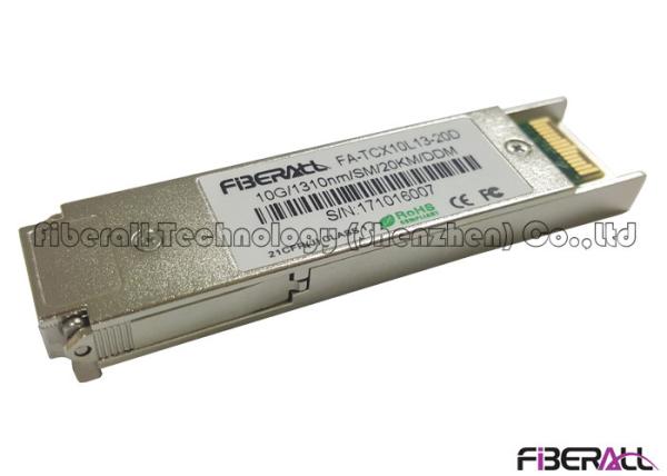 10 Gigabit Fiber Optic Transceiver Small Form Factor Pluggable XFP LC Simplex SM 20KM