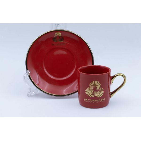 Bulk Customized Ceramic Branded Mugs With Electroplating