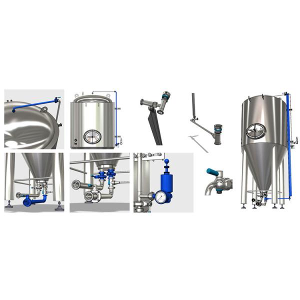 SUS 304 / 316 Conical Beer Fermenter Drinks Beverage Beer Brewing Parts