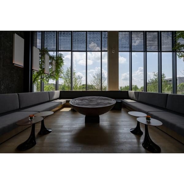 Гостиничная мебель для отдыха с фиксированным диваном для нескольких человек в стиле Wabi Sabi