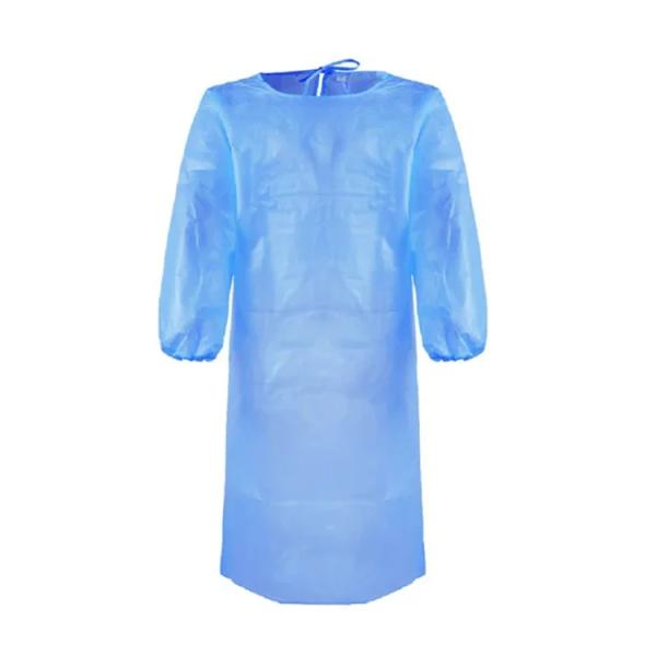 Hospital Pe Pp Non Woven Scrub Suit Sms Level 2 Blue Non Sterile Disposable Isolation Surgicals Gowns Medical Protective
