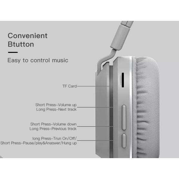 Bluetooth Wireless Headphones Over Ear Stereo Sound Bluetooth Headphone For Sports