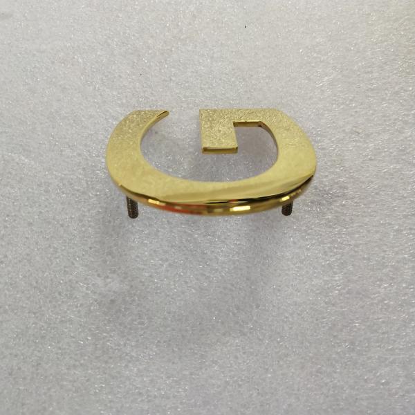 Aurora Decorative Custom Brushed Metal Signs , 3mm Stainless Steel Metal Letters