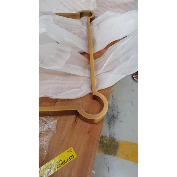 Искусственная латунная рама, античный стиль Чистая латунная инкрустация Деревообработка