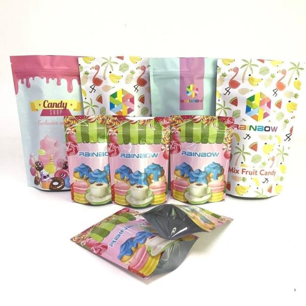 Digital printing Food Packing Bags Aluminum Foil Stand up Bags for Snack Packaging