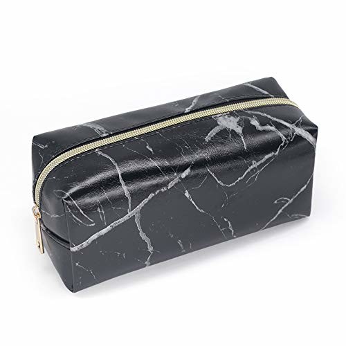Marble Black Makeup Accessories Bag , Makeup Brush Pouch Case Eco Friendly