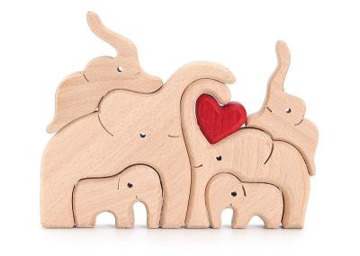 Eco-friendly Wooden 3D Building Blocks Creative Art Gift Home Ornament Decoration Solid Wood Kids Toys DIY wooden toy